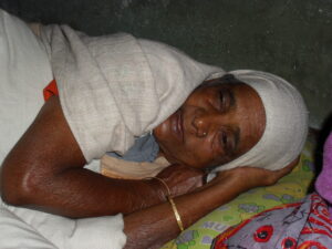 Desrted Ailing Woman